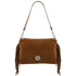 Nomade - Suede leather fringe clutch